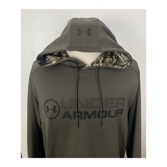 Men Under Armour Storm ColdGear Realtree Max-5 camo performance hoodie XL - Picture 2 of 5